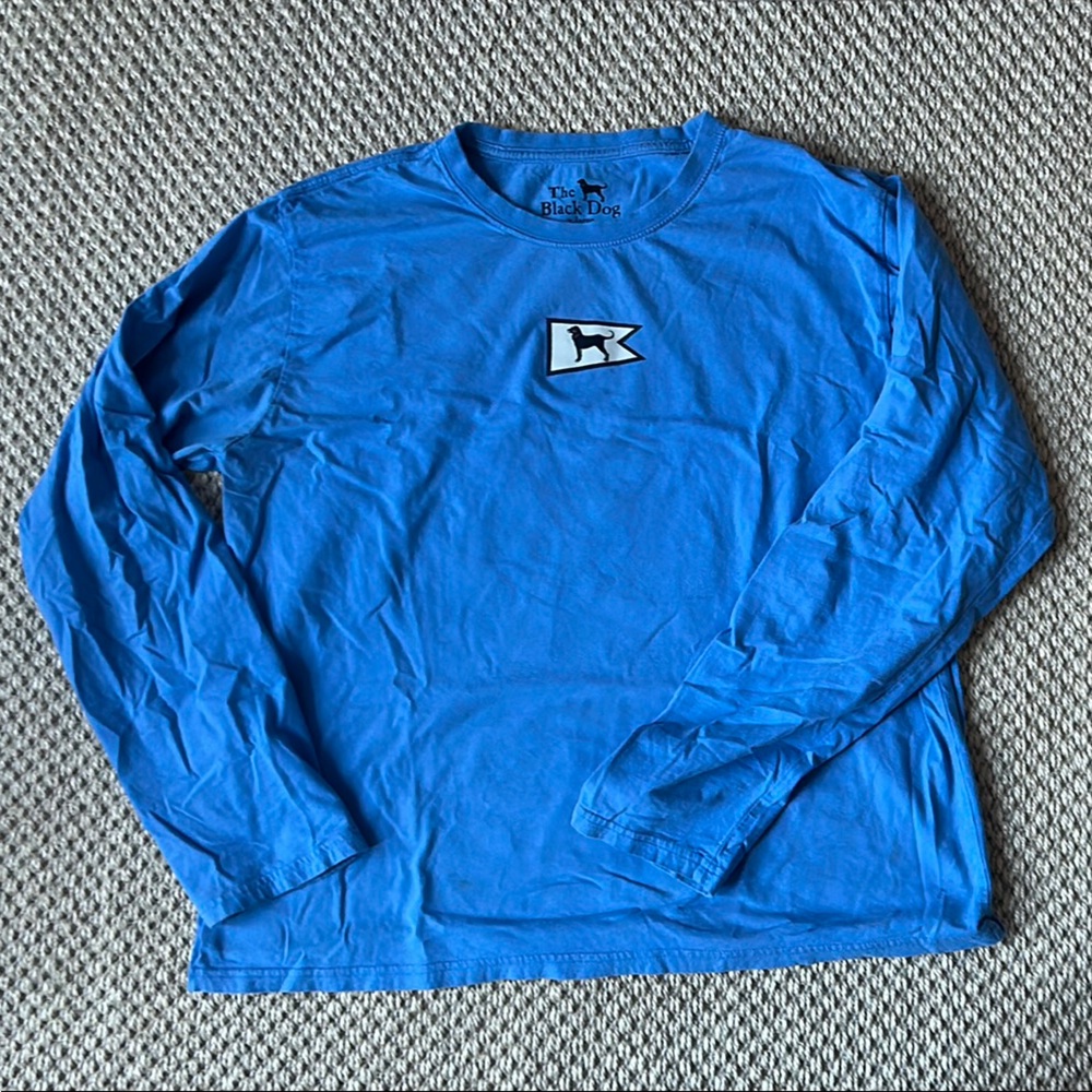 Women’s Long Sleeve Black Dog  Shirt